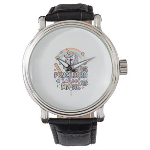 Unicorn Pencilcorn School Magic Adorable Sticker a Watch