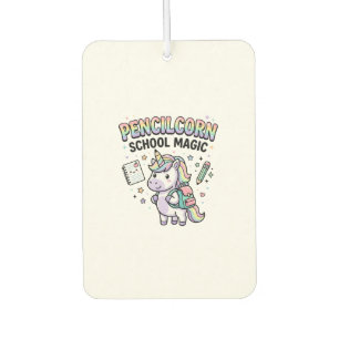 Unicorn Pencilcorn School Magic Charming Merch Des Car Air Freshener