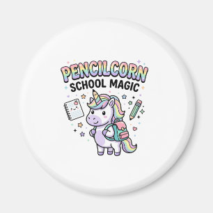 Unicorn Pencilcorn School Magic Charming Merch Des Magnet