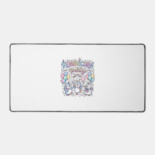 Unicorn Penguicorn Party Premium Vector Vector Des Desk Mat
