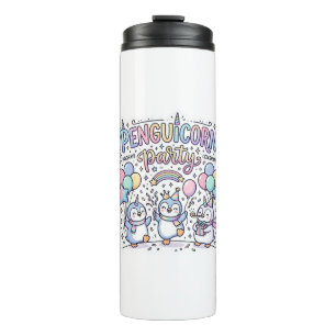 Unicorn Penguicorn Party Premium Vector Vector Des Thermal Tumbler