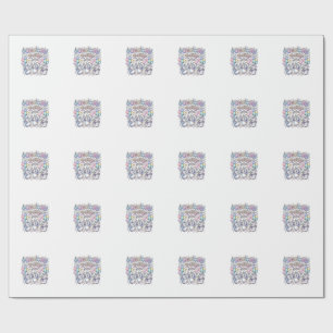 Unicorn Penguicorn Party Premium Vector Vector Des Wrapping Paper