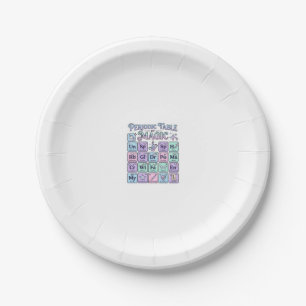 Unicorn Periodic Table of Magic Graphic Design Mer Paper Plate
