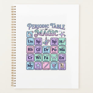 Unicorn Periodic Table of Magic Graphic Design Mer Planner