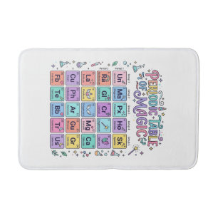 Unicorn Periodic Table of Magic Trendy Cute Gift D Bath Mat