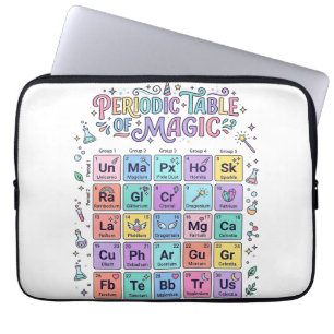 Unicorn Periodic Table of Magic Trendy Cute Gift D Laptop Sleeve