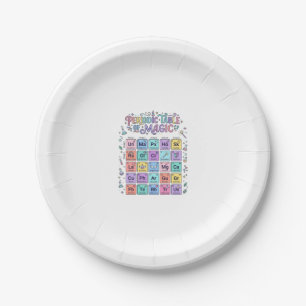 Unicorn Periodic Table of Magic Trendy Cute Gift D Paper Plate
