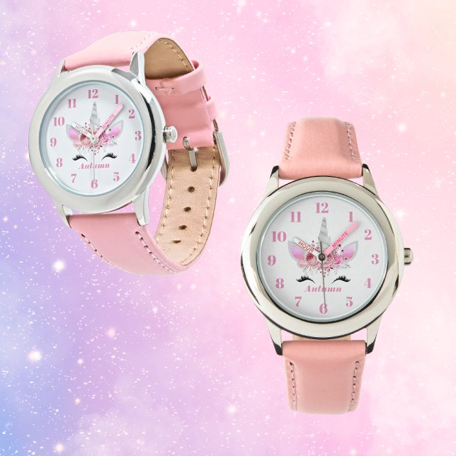Unicorn Personalised Custom Kid's Watch (Creator Uploaded)