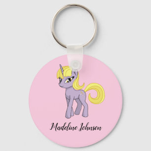 Unicorn Personalised Girls Keychain