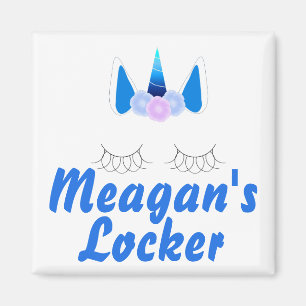 Unicorn Personalised Locker Magnet