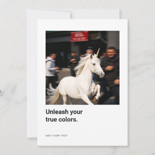 Unicorn Photo Encouragement Cards for creatives
