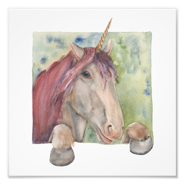 Unicorn Photo Print (Front)