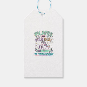 Unicorn Pilates and Pixie Dust Bold Typography T-S Gift Tags