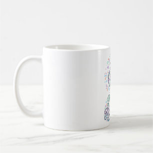 Unicorn Pilates and Pixie Dust White Background Ve Coffee Mug