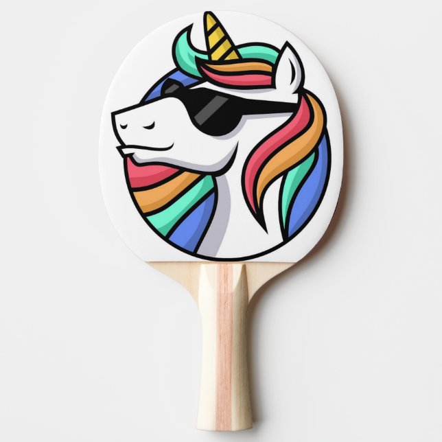 Unicorn Ping Pong Paddle (Front)