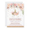 Unicorn Pink and Gold Birthday Party Invitations