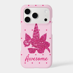 Unicorn Pink Glitter Cute Girly Kids