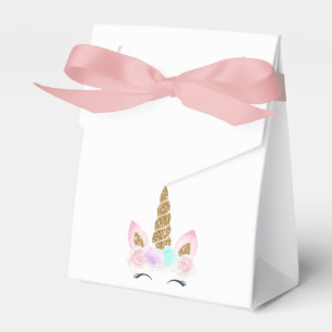 Unicorn Pink & Gold Birthday Favour Box