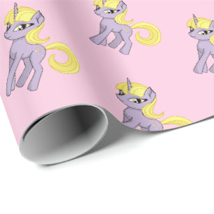 Unicorn Pink Little Girl Gift Wrapping Paper Wrap