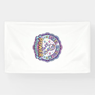 Unicorn Pixel Unicorn Power POD Ready Apparel Grap Banner