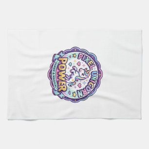 Unicorn Pixel Unicorn Power POD Ready Apparel Grap Tea Towel