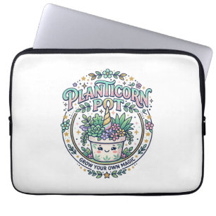 Unicorn Planticorn Pot POD Ready POD Artwork_1 Laptop Sleeve