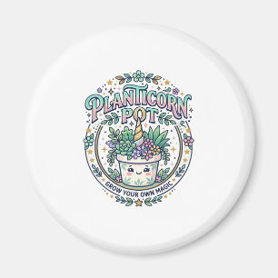 Unicorn Planticorn Pot POD Ready POD Artwork_1 Magnet