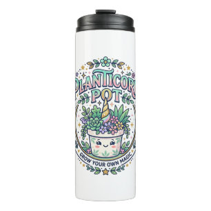 Unicorn Planticorn Pot POD Ready POD Artwork_1 Thermal Tumbler
