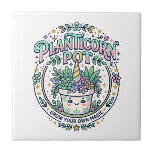 Unicorn Planticorn Pot POD Ready POD Artwork_1 Tile