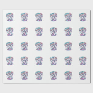 Unicorn Player One Unicorn Mode Retro Style Graphi Wrapping Paper