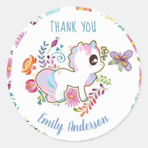 Unicorn Playground - Stickers for Baby Shower