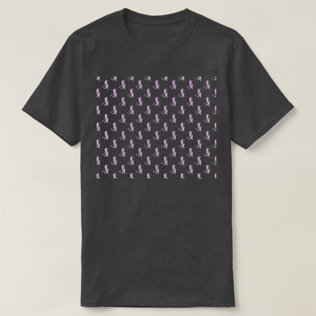 Unicorn Playing Bassoon Pattern T-Shirt (Design Front)