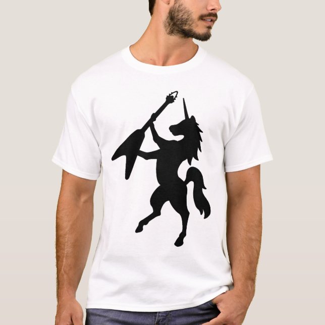 Unicorn playing guitar T-Shirt (Front)