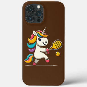 Unicorn Playing Pickleball Player Lover Kids Women iPhone 13 Pro Max Case