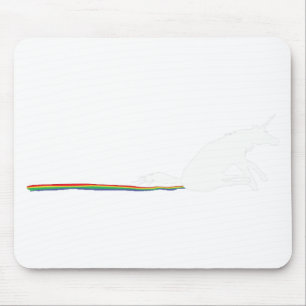 unicorn poo mouse mat