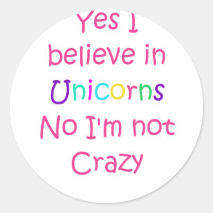 Unicorn Poop Classic Round Sticker
