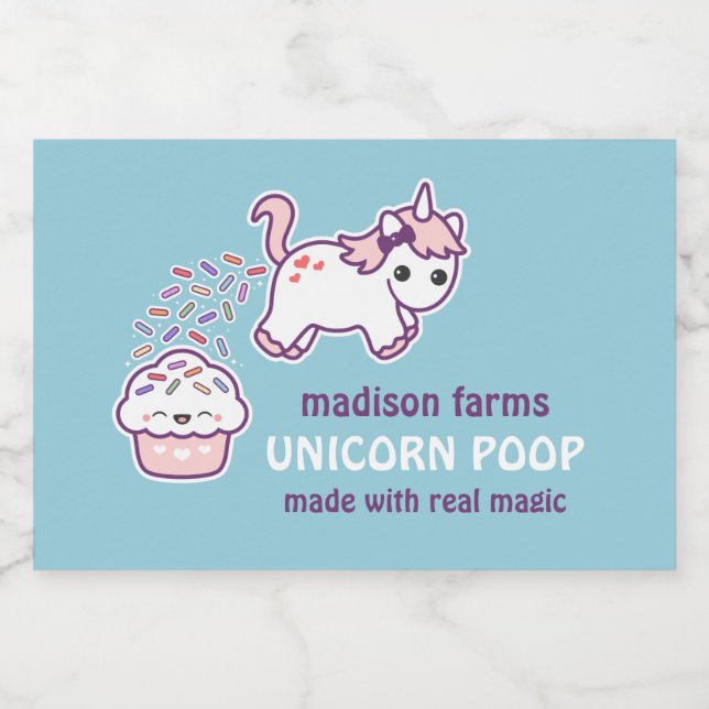 Unicorn Poop Food Label (Single Label)