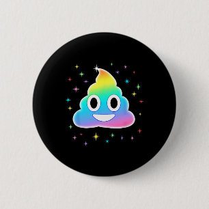 Unicorn Poop Magic Rainbow Fun Halloween Costume 6 Cm Round Badge