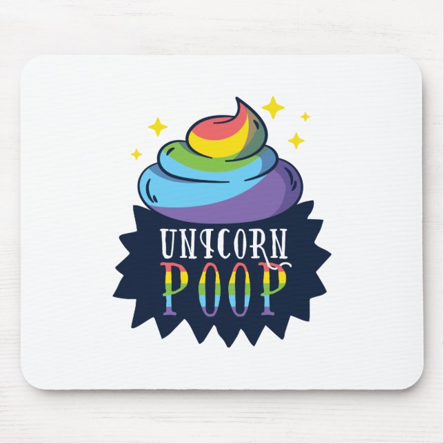 Unicorn Poop Mouse Mat (Front)