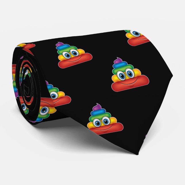 Unicorn poop tie (Rolled)