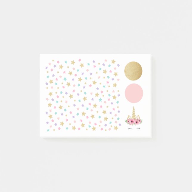 Unicorn  Post-it Notes 4 x 3 (Front)