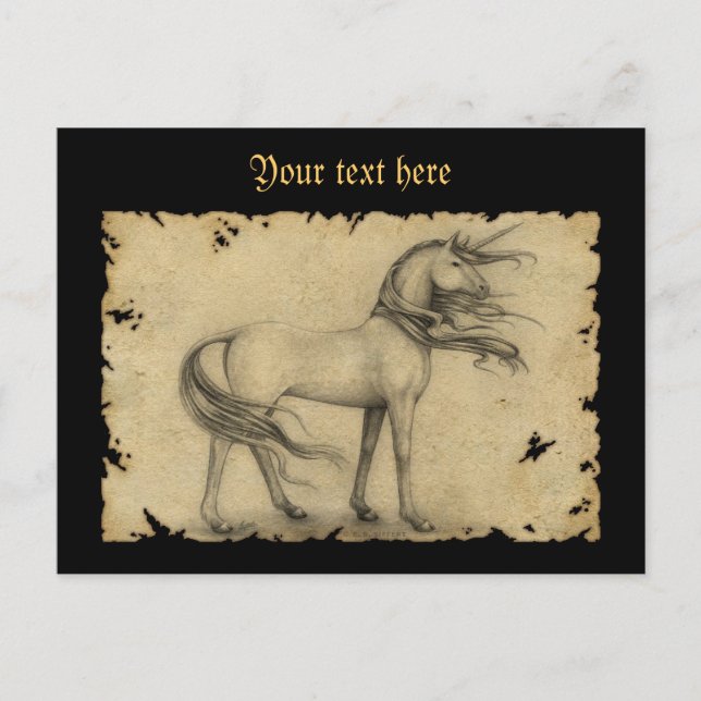 Unicorn Postcard (Front)