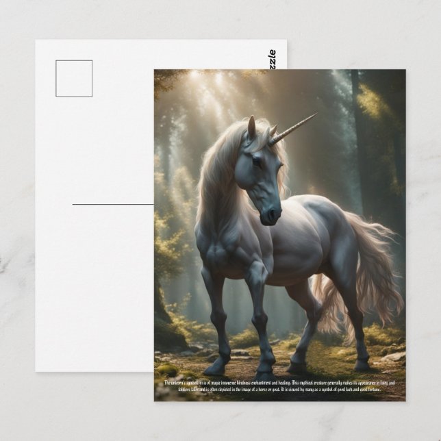 Unicorn Postcard (Front/Back)