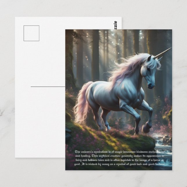 Unicorn Postcard (Front/Back)