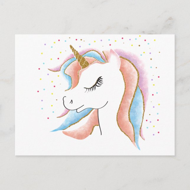 Unicorn Postcard (Front)