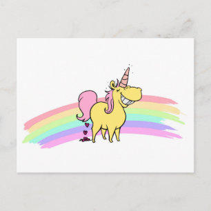 unicorn postcard