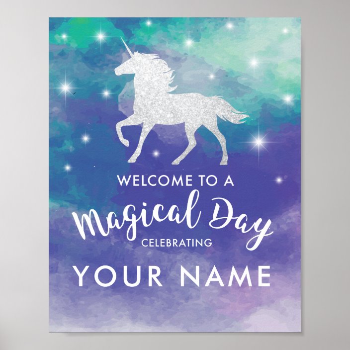 unicorn poster zazzlecouk
