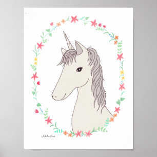 Unicorn Poster Unicorn Print Children's Room Decor