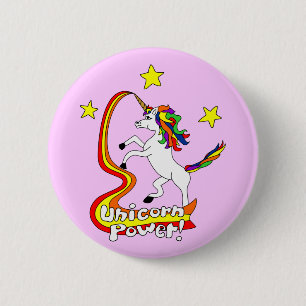 Unicorn Power! 6 Cm Round Badge
