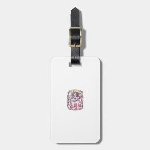 Unicorn Powered by Curiosity and Glitter Stylish W Luggage Tag